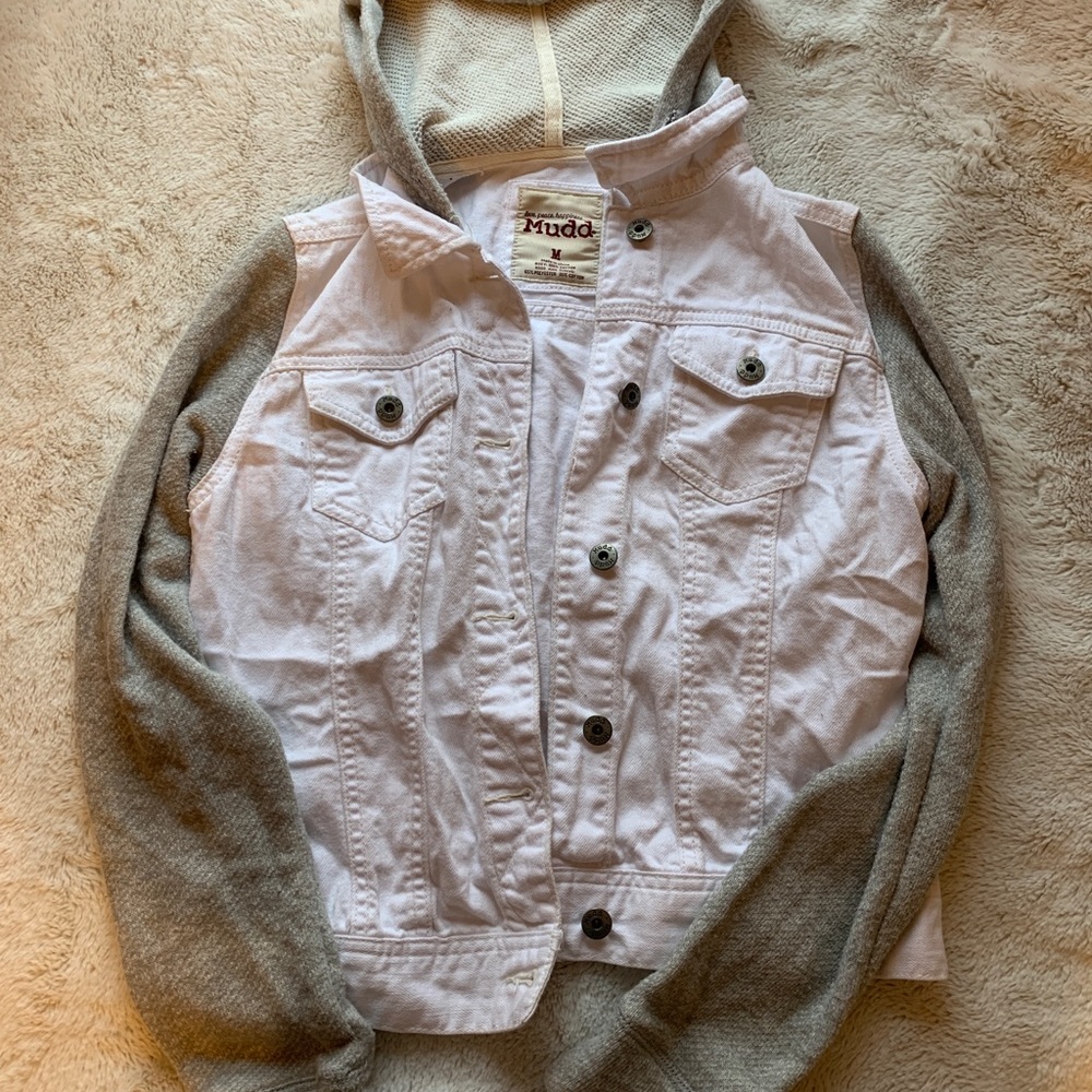 White and grey jacket